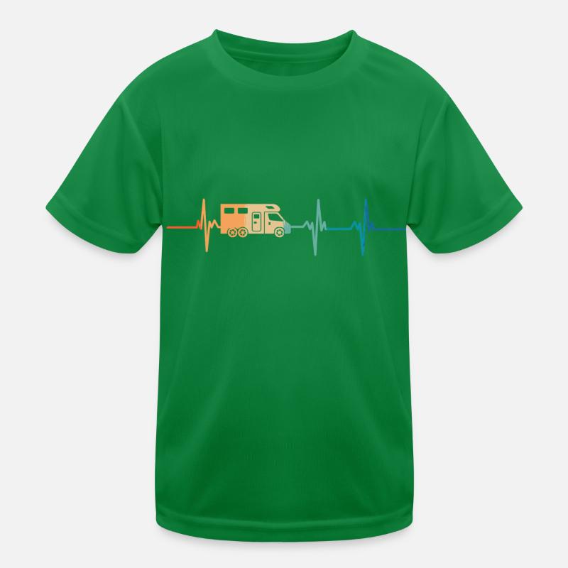 Herzschlag des Wohnmobils Kinder Funktions-T-Shirt