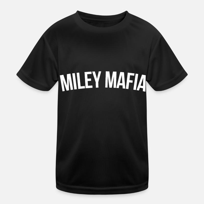 Miley Mafia - Kinder Funktions-T-Shirt - Schwarz