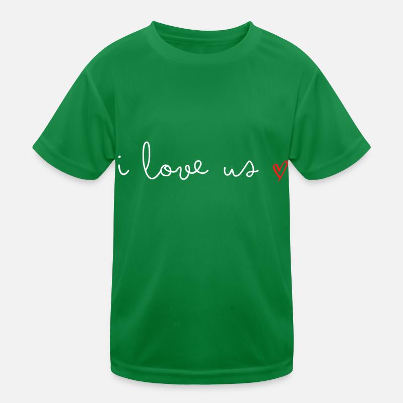 Ich liebe uns Kinder Funktions-T-Shirt