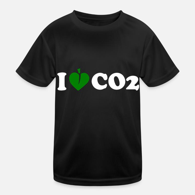I love co2 Kinder Funktions-T-Shirt