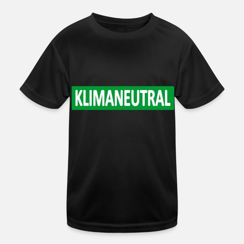 Klimaneutral-Klima-Statement Kinder Funktions-T-Shirt