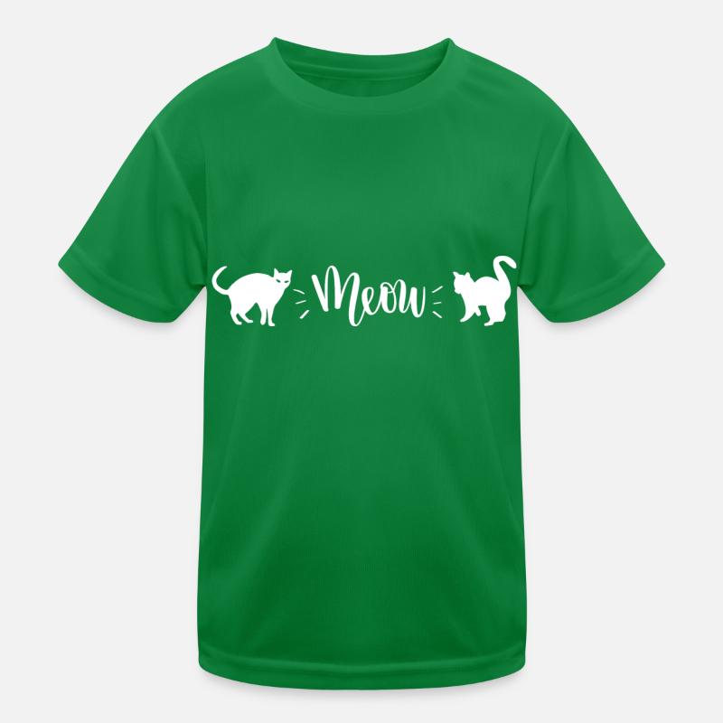 Cat Meow Kids Functional T-Shirt