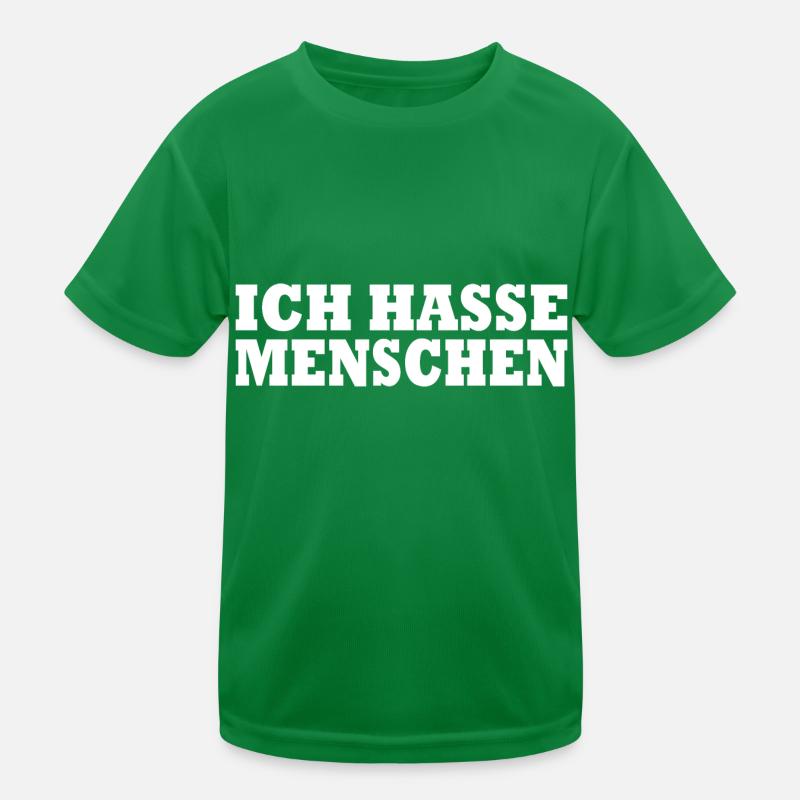 Ich hasse menschen Kinder Funktions-T-Shirt