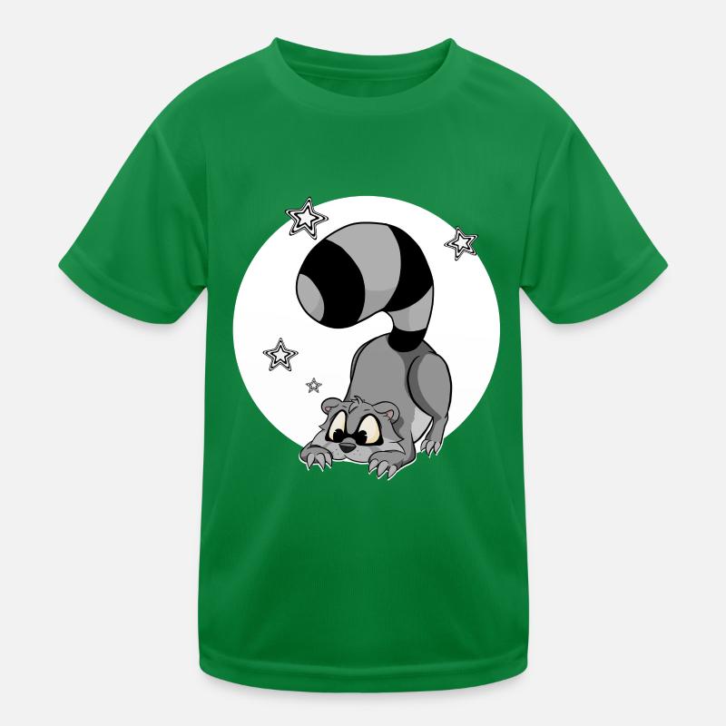 mignon raton laveur, chemise, chemise de couchage, sweat à capuche, bande dessinée T-shirt sport Enfant