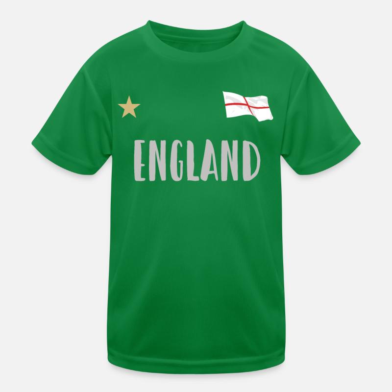Maillot de football de l’Angleterre Drapeau anglais T-shirt sport Enfant