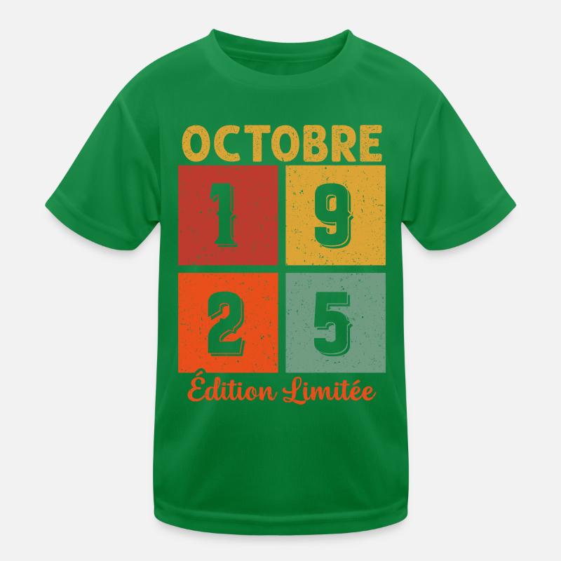 Octobre 1925 Édition limitée T-shirt sport Enfant