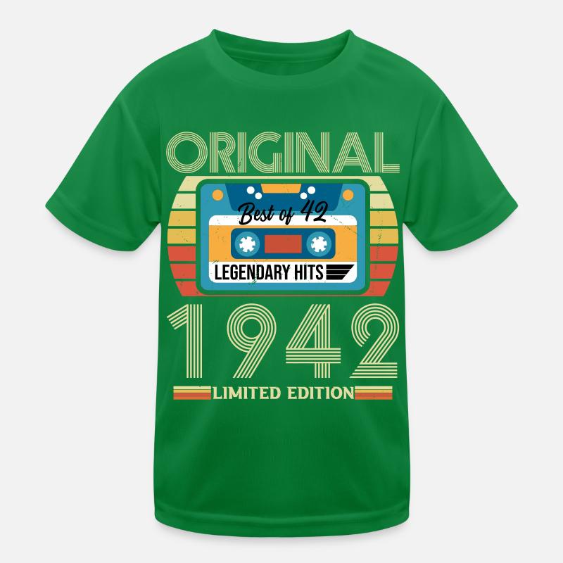 Cadeau D'anniversaire Vintage 1942 T-shirt sport Enfant