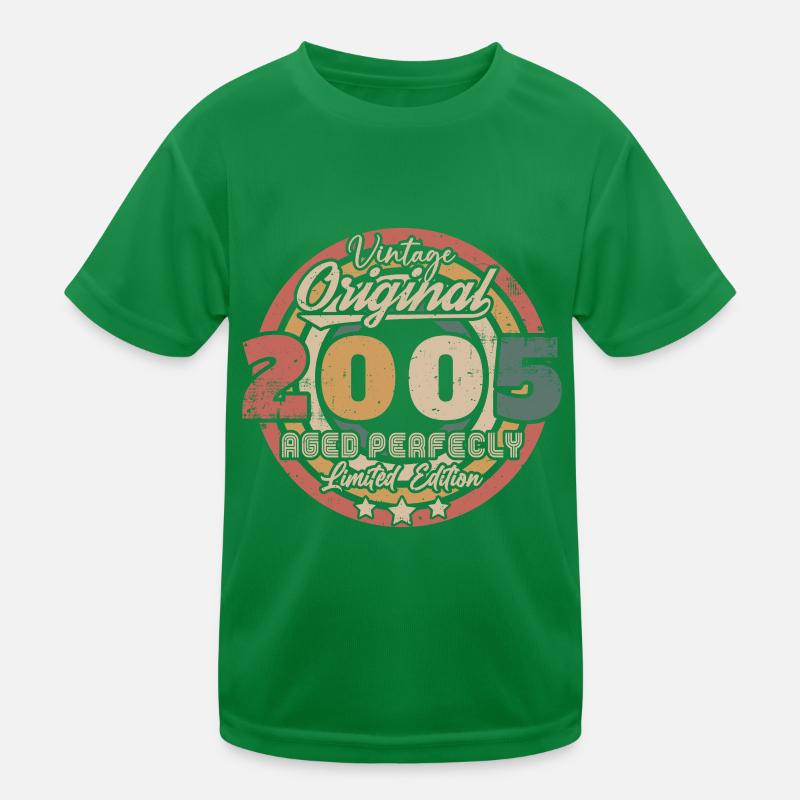 Original 2005 Vintage Rétro Cadeau D'anniversaire T-shirt sport Enfant