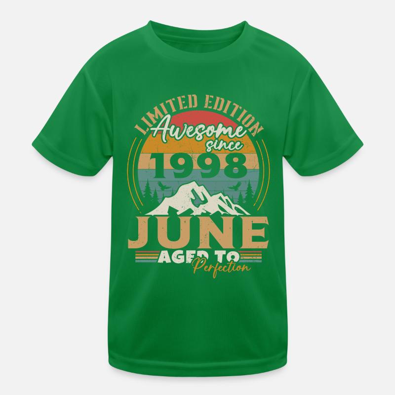 Juni 1998 Retro Vintage Geburtstagsgeschenk Kinder Funktions-T-Shirt