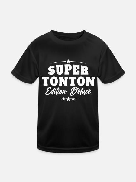 Super Tonton Édition Deluxe - T-shirt sport Enfant - noir - Devant