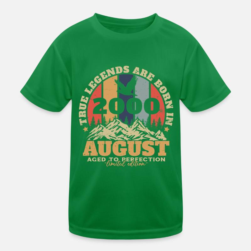 August 2000 Vintage Geburtstag Retro Kinder Funktions-T-Shirt