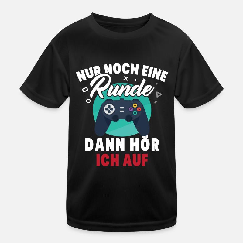Nur noch eine Runde dann hör ich auf Kinder Funktions-T-Shirt