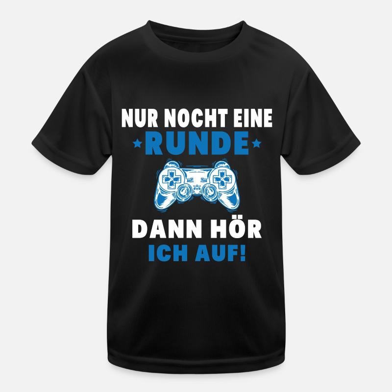 Nur noch eine Runde dann hör ich auf Kinder Funktions-T-Shirt