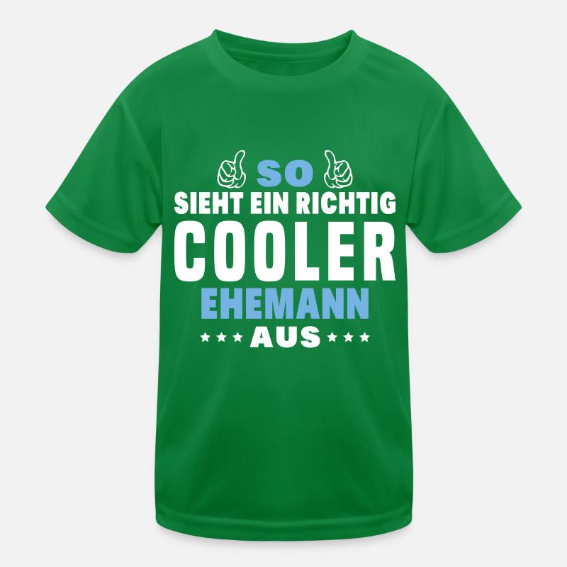 Herren Richtig Cool Ehemann Hochzeitstag JGA Kinder Funktions-T-Shirt
