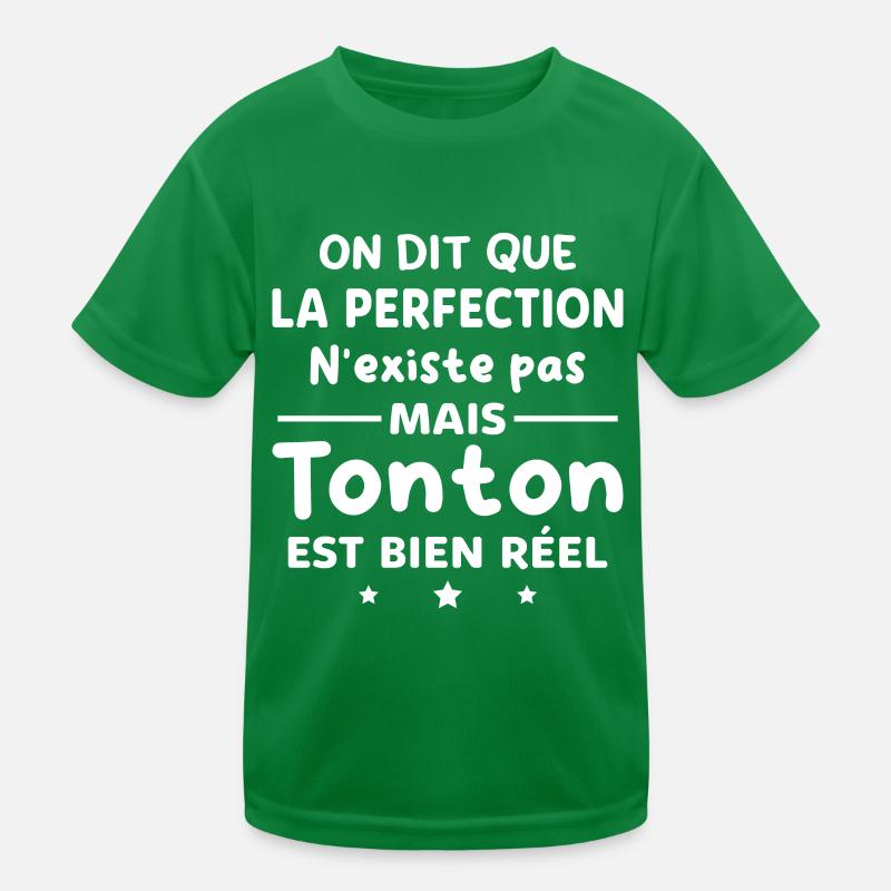 Cadeau Humour Tonton Parfait Oncle T-shirt sport Enfant