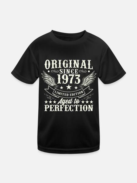 Vintage 1973 Cadeau d’anniversaire - T-shirt sport Enfant - noir