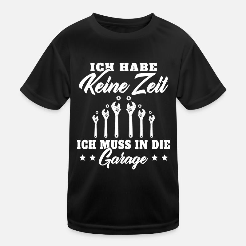 Werkstatt Schrauben Garage Tuner Schrauber Kinder Funktions-T-Shirt
