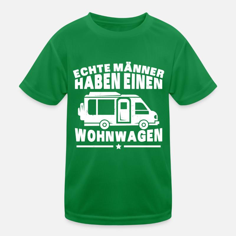 Wohnmobil Caravans Wohnwagen echte Männer Kinder Funktions-T-Shirt