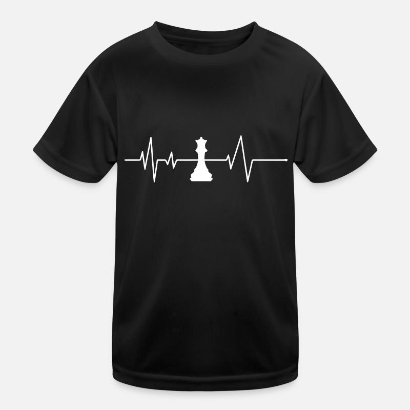 Chess Heartbeat Kids Functional T-Shirt