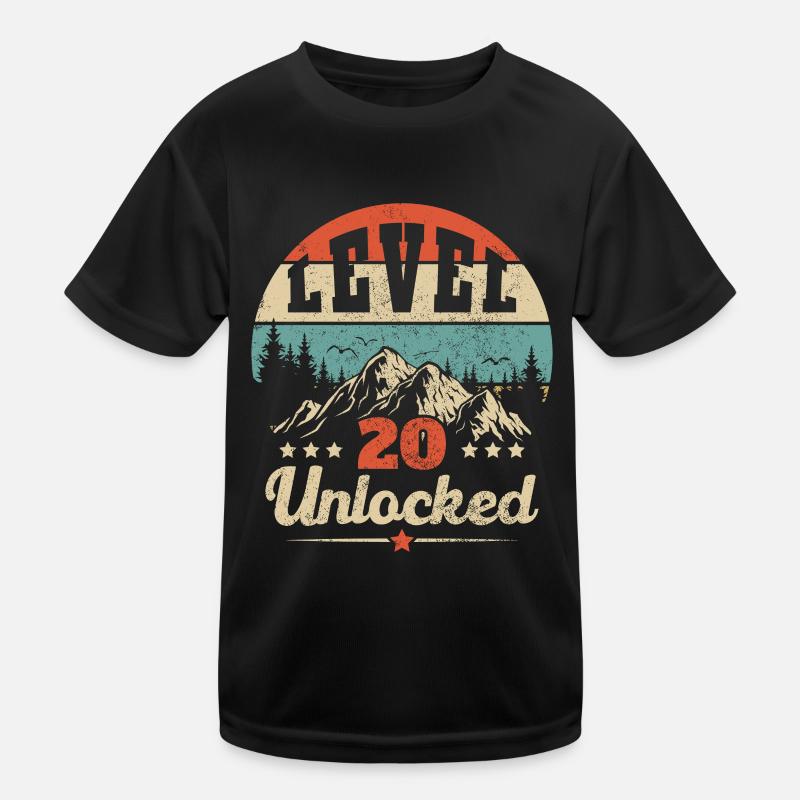 Level 20 freigeschaltet Kinder Funktions-T-Shirt