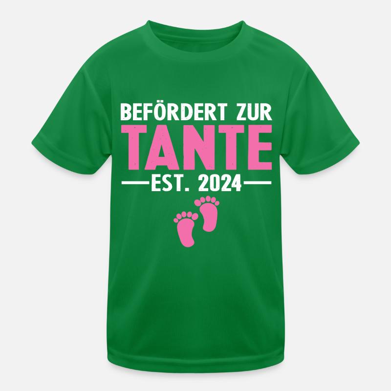 Befördert zur Tante 2024 Kinder Funktions-T-Shirt