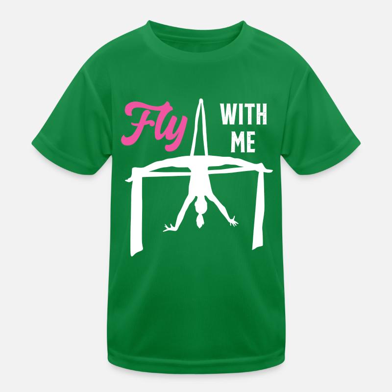 Fly With Me Silk Circus Antenna Kids Functional T-Shirt