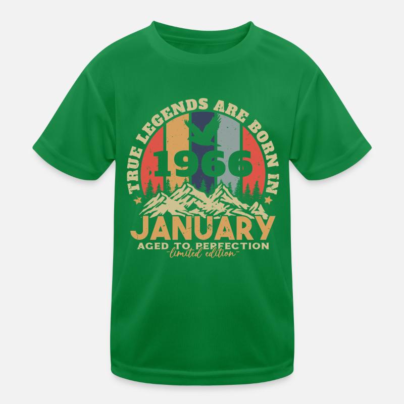 Geburtstagsgeschenke, geboren im Januar 1966 Kinder Funktions-T-Shirt