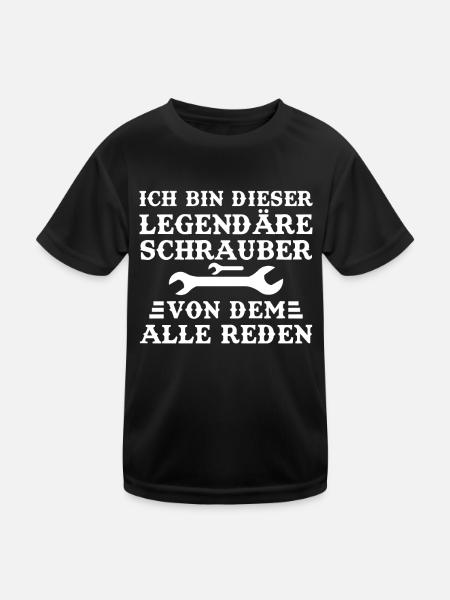 Legendäre Mechaniker Schrauber Von Dem Alle Reden - T-shirt sport Enfant - noir - Devant