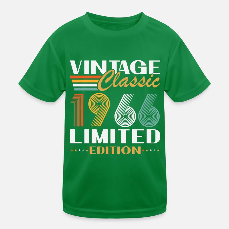 1966 Vintage Retro Geburtstagsgeschenk Kinder Funktions-T-Shirt