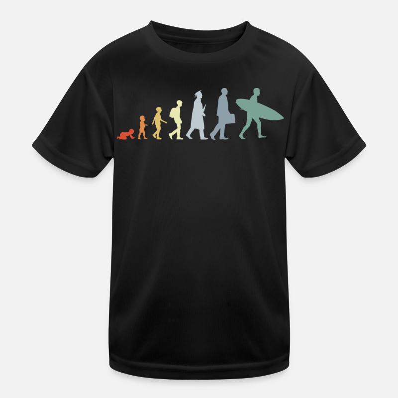 Kind zum Surfer Evolution Kinder Funktions-T-Shirt