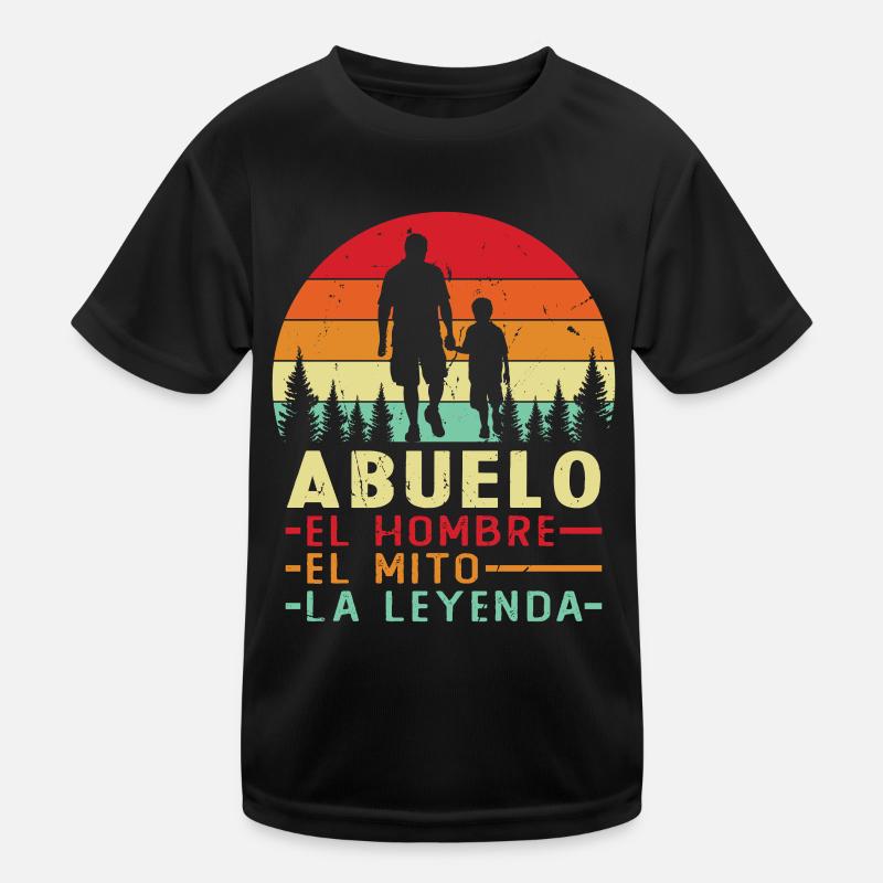 The Man The Myth The Legend Grandfather Kids Functional T-Shirt