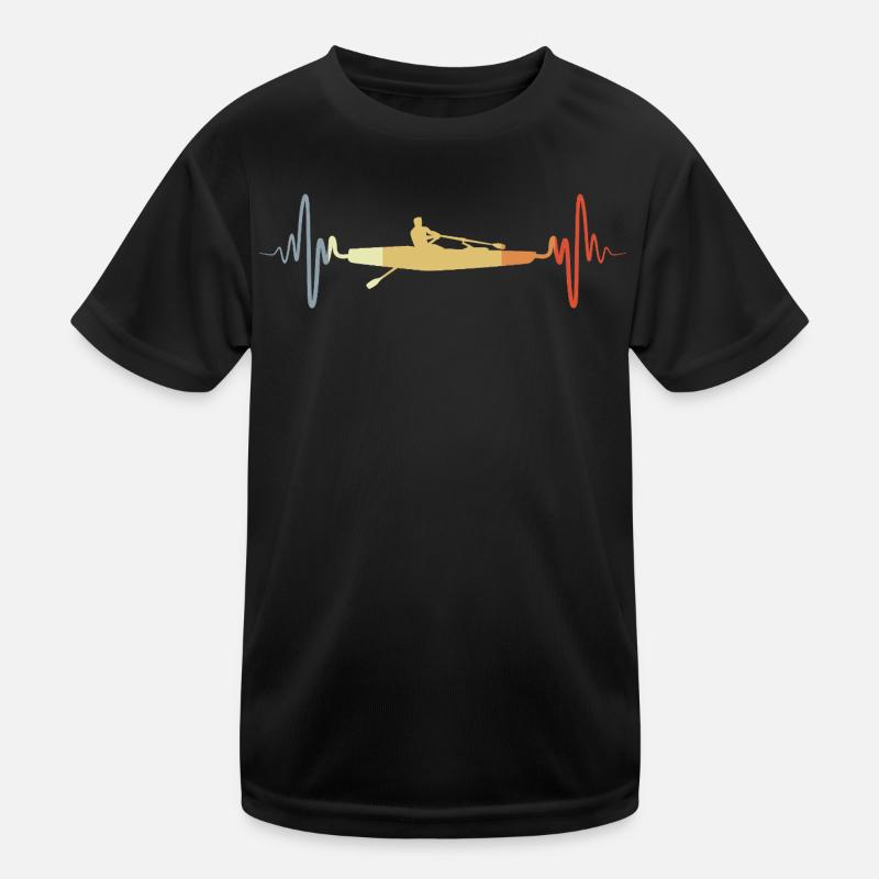 Vintage Ruderboot Skizze Kinder Funktions-T-Shirt