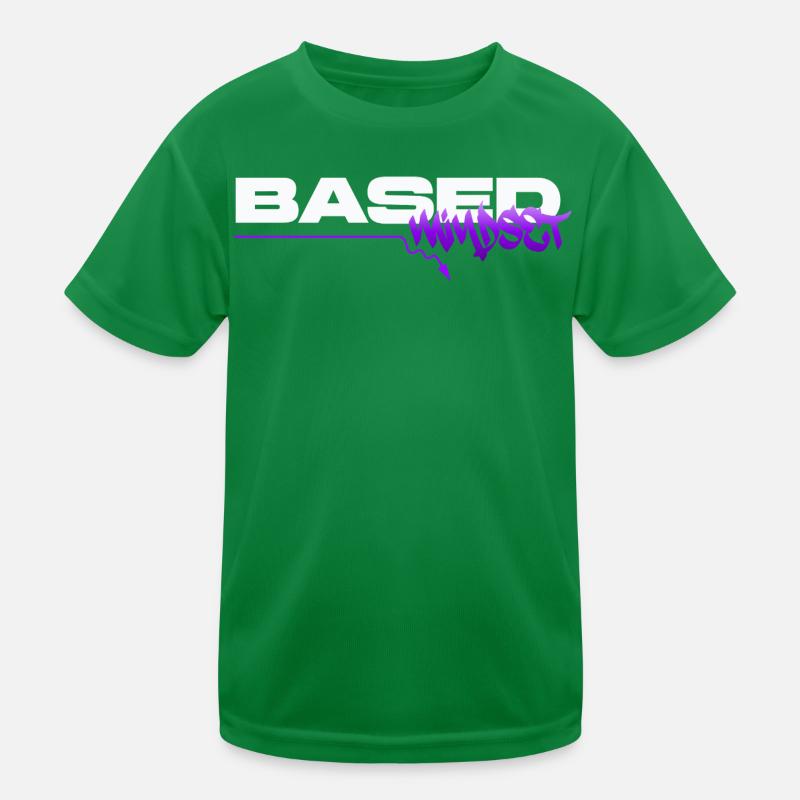 Based Mindset – Streetwear Graffiti Mentality Kids Functional T-Shirt