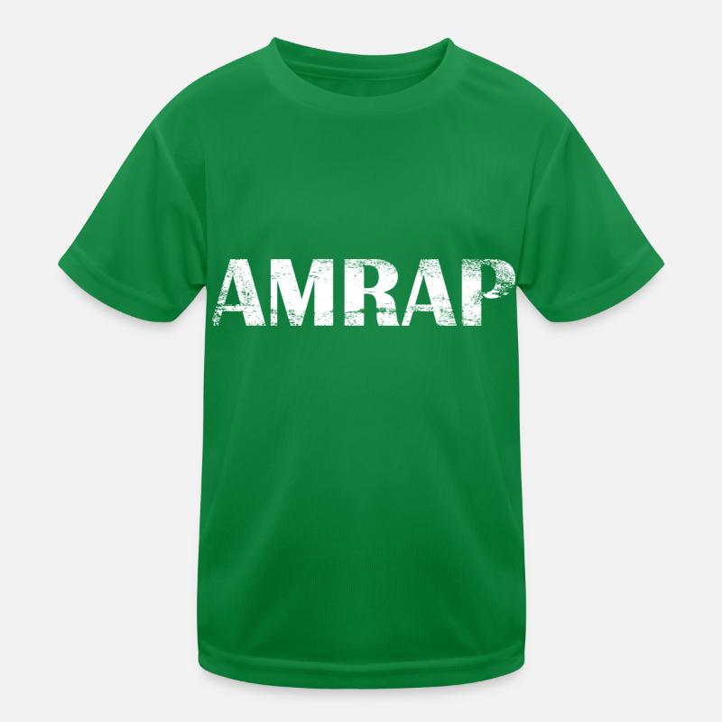 AMRAP Noir T-shirt sport Enfant