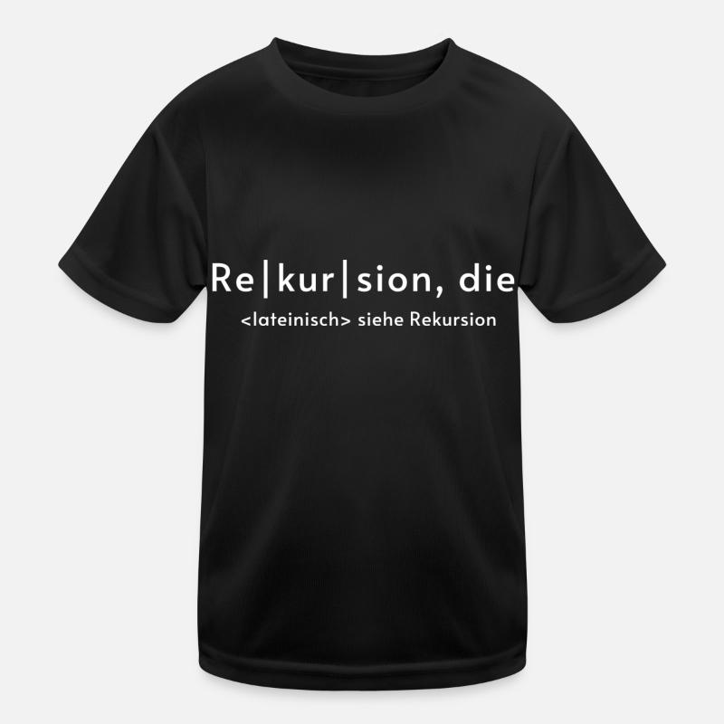 Recursion - Kids Functional T-Shirt - black