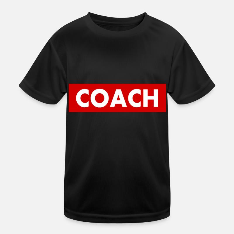 Coach - Kinder Funktions-T-Shirt - Schwarz