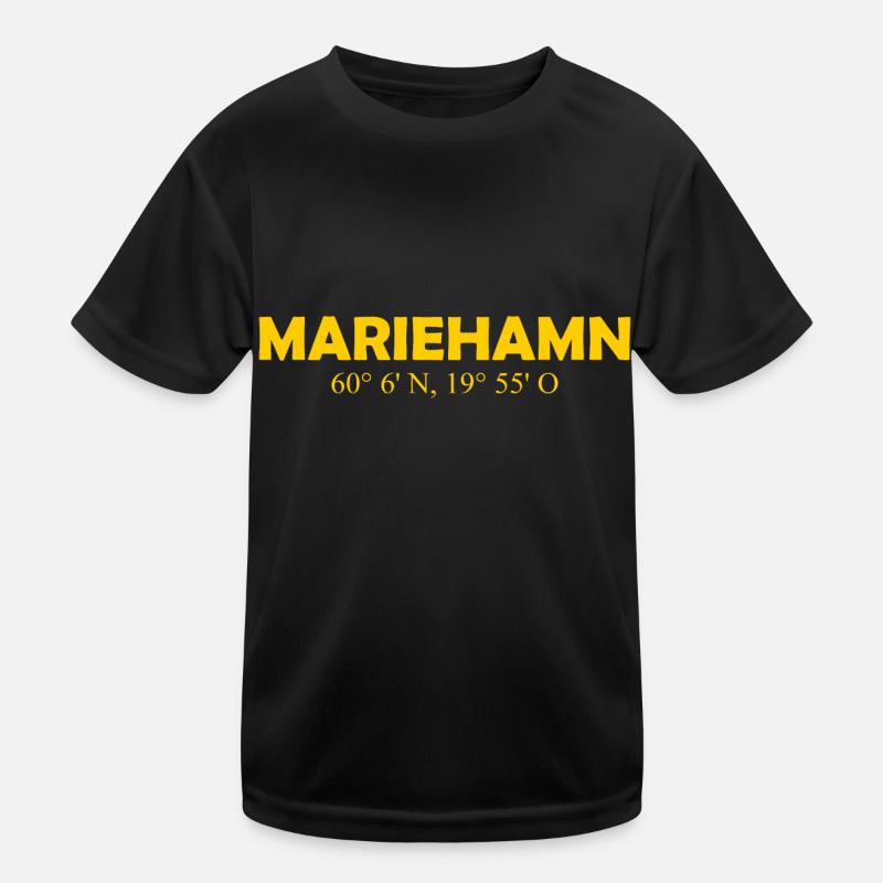 Mariehamn - Finlande - Coordonnées - Longitude T-shirt sport Enfant