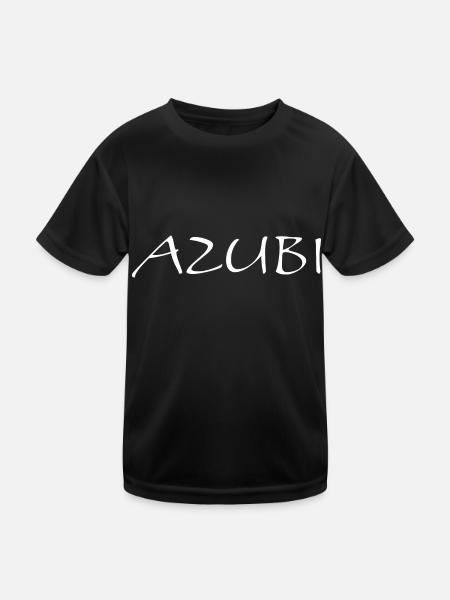 Azubi Tshirt 3 23 weiss - Kinder Funktions-T-Shirt - Schwarz - Vorne