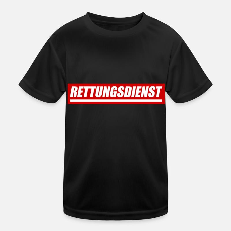 Rettungsdienst - größere Version Kinder Funktions-T-Shirt