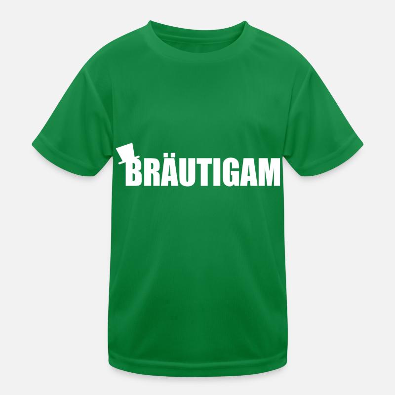 Bräutigam Kinder Funktions-T-Shirt
