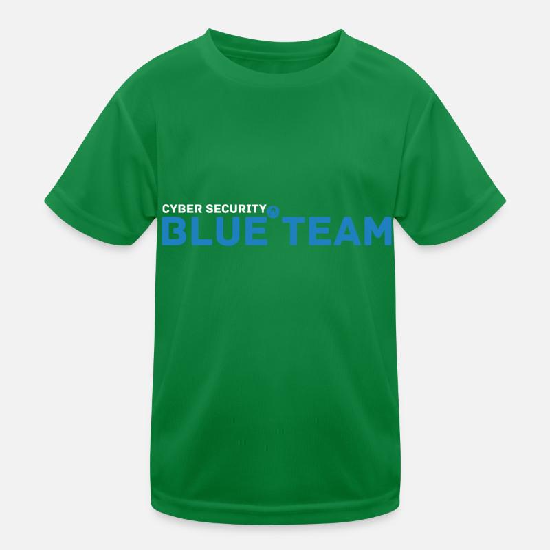 Cyber Security Blue Mannschaft Kinder Funktions-T-Shirt