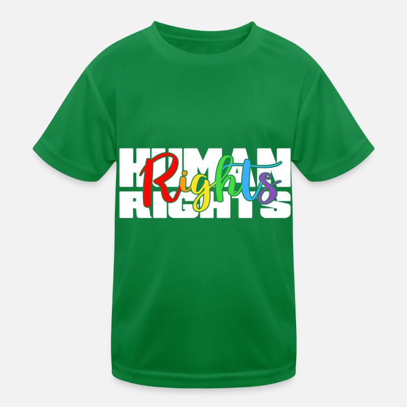 Human rights Rainbow for All Kids Functional T-Shirt