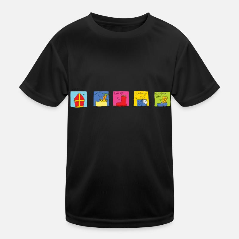 Sinterklaas fünf in einer Reihe (2 von 2) Kinder Funktions-T-Shirt