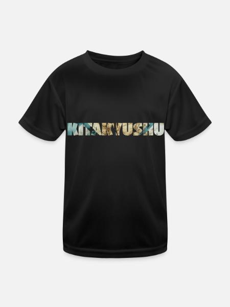 KITAKYUSHU COLORFUL - Kids Functional T-Shirt - black