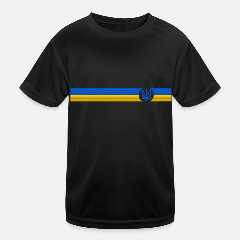 UKRAINE Sportlich Kinder Funktions-T-Shirt
