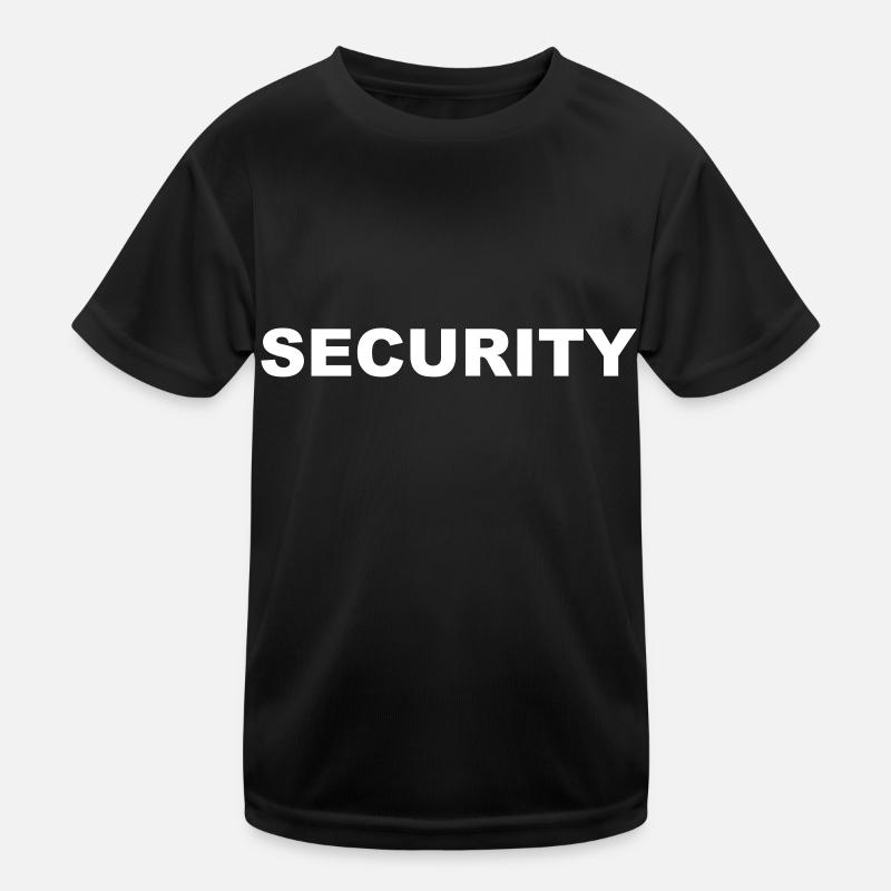 security standart - Kinder Funktions-T-Shirt - Schwarz