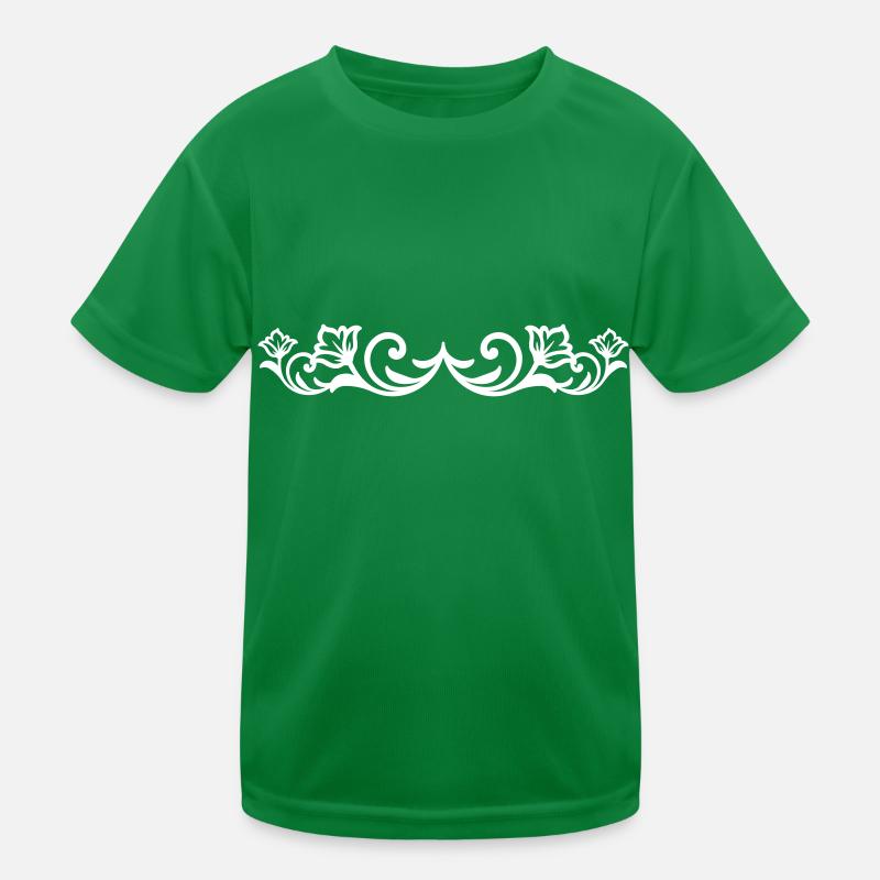 Ornament Floral Element Kinder Funktions-T-Shirt