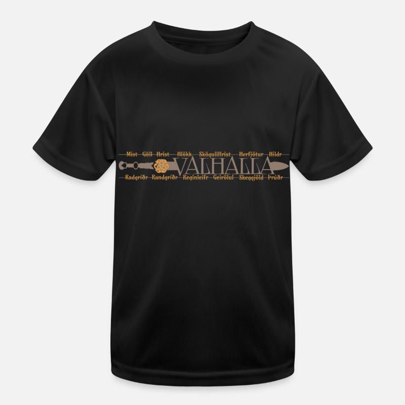 Valhalla - Winkinger - Sword and Valkyries Kids Functional T-Shirt