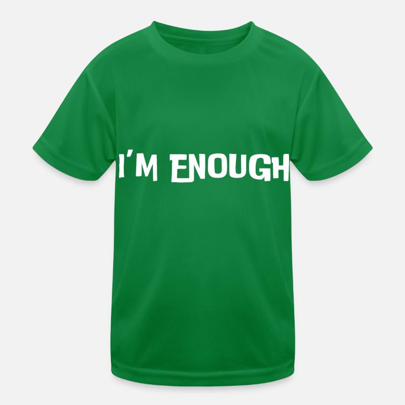 I'm enough (white text) Kids Functional T-Shirt