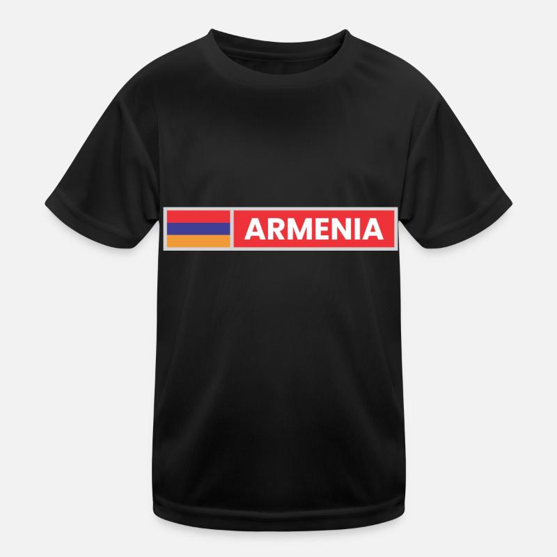 Armenia Flag Kids Functional T-Shirt